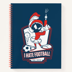 MARVIN THE MARTIAN™ "Ik haat voetbal" Grafisch Notitieboek