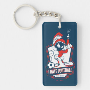 MARVIN THE MARTIAN™ "Ik haat voetbal" Grafisch Sleutelhanger