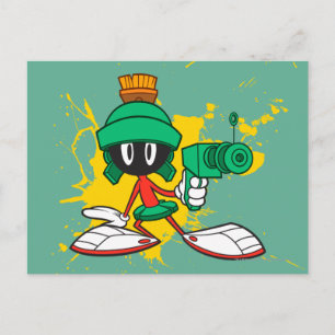 MARVIN THE MARTIAN™ met een laser Briefkaart