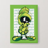 MARVIN THE MARTIAN™ Quote Sketch Button (Voorkant)
