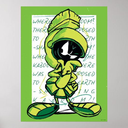 MARVIN THE MARTIAN™ Quote Sketch Poster (Voorkant)