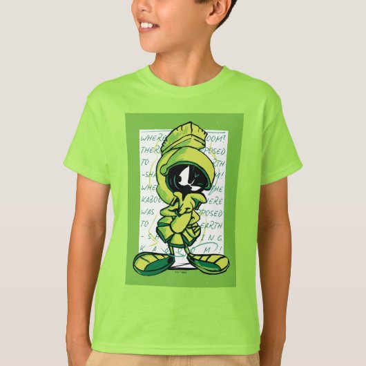MARVIN THE MARTIAN™ Quote Sketch T-shirt (Voorkant)