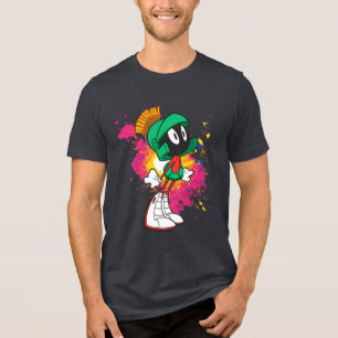 MARVIN THE MARTIAN™ Staand op Hielen Tri-Blend Shirt
