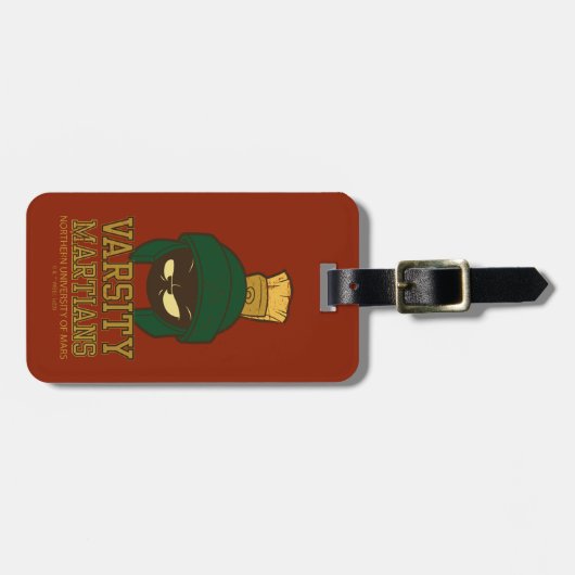MARVIN THE MARTIAN™ Varsity Collegiate Graphic Bagagelabel (Voorkant horizontaal)