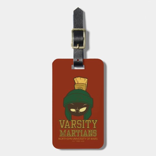 MARVIN THE MARTIAN™ Varsity Collegiate Graphic Bagagelabel (Voorkant verticaal)