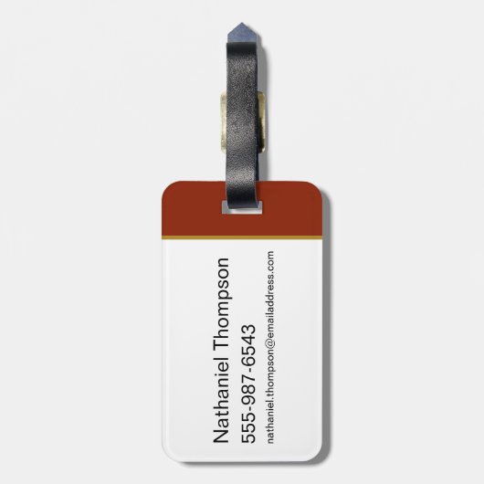 MARVIN THE MARTIAN™ Varsity Collegiate Graphic Bagagelabel (Achterkant verticaal)