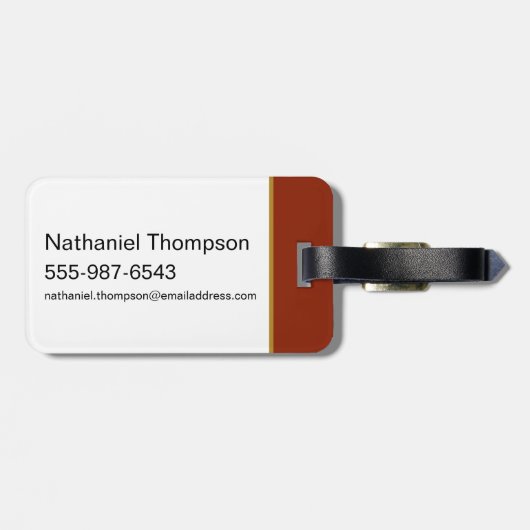 MARVIN THE MARTIAN™ Varsity Collegiate Graphic Bagagelabel (Achterkant horizontaal)