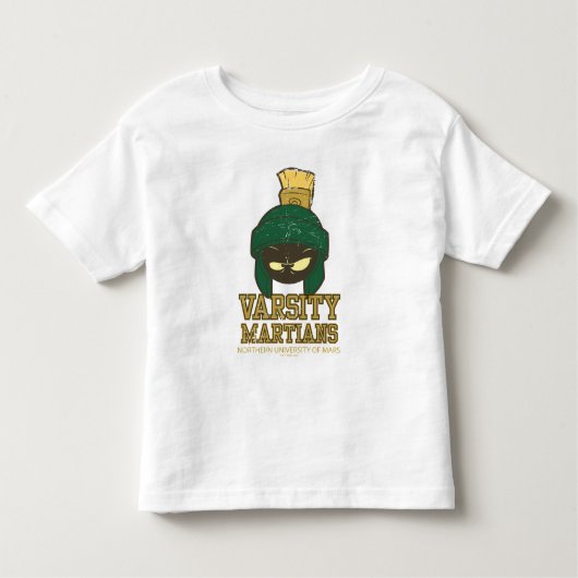 MARVIN THE MARTIAN™ Varsity Collegiate Graphic Kinder Shirts (Voorkant)