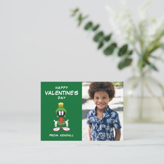 MARVIN THE MARTIAN™ Verward | Valentijnsdag Notitiekaartje (Staand voorkant)