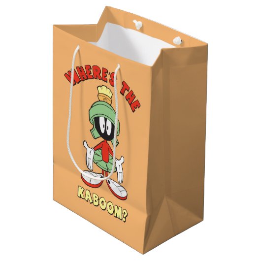 MARVIN THE MARTIAN™ Waar is de Kaboom? Medium Cadeauzakje (Voorkant Gekanteld)