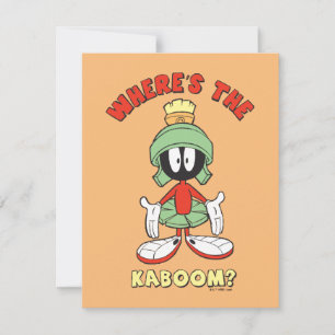 MARVIN THE MARTIAN™ Waar is de Kaboom? Notitiekaartje