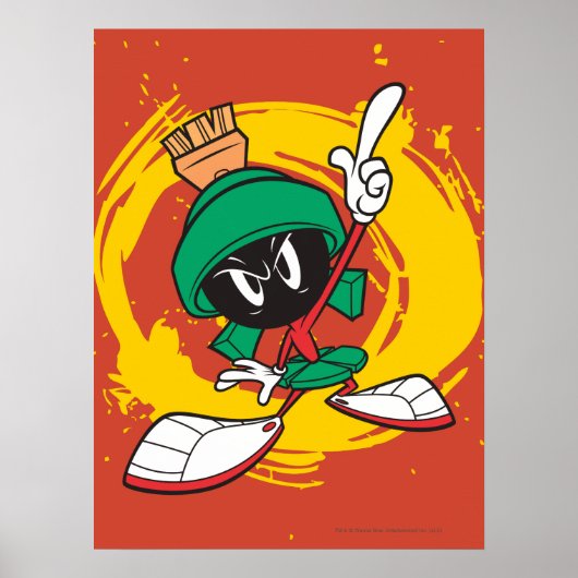 Marvin wijst naar boven poster (Voorkant)