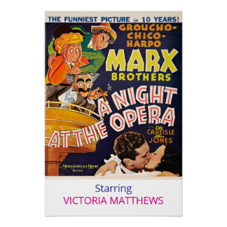 Marx Brothers Gepersonaliseerde Ster Film Poster Perfect Poster