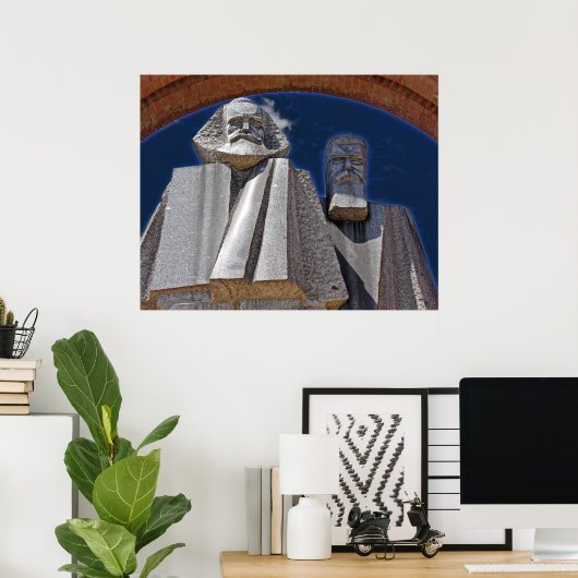 Marx en Engels Poster (Thuiskantoor)