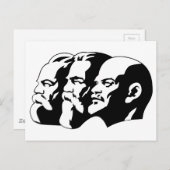 Marx, Engels en Lénin Briefkaart (Voorkant / Achterkant)