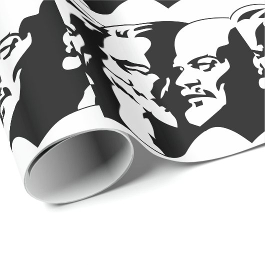 Marx, Engels en Lenin Cadeaupapier (Rol Hoek)