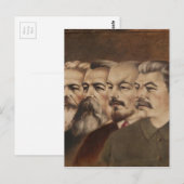 Marx, Engels, Lenin, and Stalin Briefkaart (Voorkant / Achterkant)