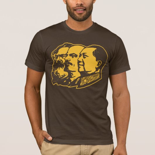 Marx Lenin Mao Portrait T-shirt (Voorkant)