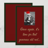 Marxistische kerstkaart met subtiele boodschap 1 (Voorkant / Achterkant)