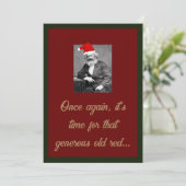Marxistische kerstkaart met subtiele boodschap 1 (Staand voorkant)