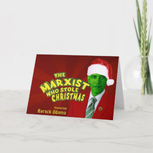 Marxistische Who stal Kerstmis Feestdagen Kaart