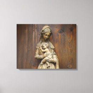 Mary and Baby Jesus Canvas Afdruk