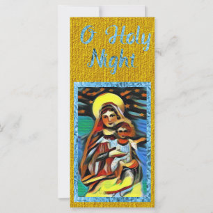 Mary and Jesus Art Kaart met kerstmis
