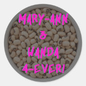 Mary-Ann & Wanda 4-Ever! Sticker - Roze (Voorkant)