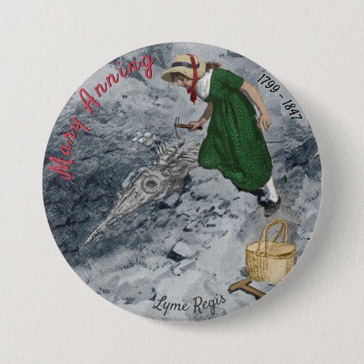 Mary Anning Button #1 (Voorkant)