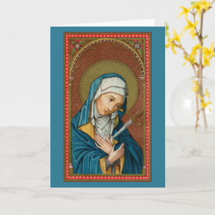 Mary as Mater Dolorosa (SAU20) Carte de voeux vier