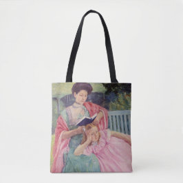 Mary Auguste die haar dochter leest, Cassatt Draagtas