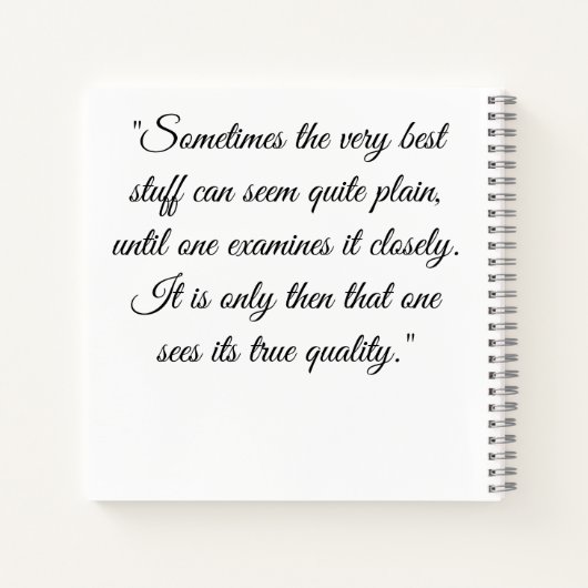 Mary Bennet notebook Notitieboek (Achterkant)