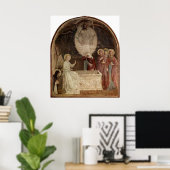 Mary bij de Empty Tomb door Fra Angelico Poster (Thuiskantoor)