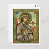 Mary bij het Briefkaart van de Cross Devotional (Voorkant / Achterkant)