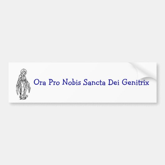 Mary Bumpersticker (Voorkant)