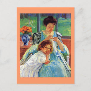 Mary Cassatt art: Jonge moeder, Cassatt schilderij Briefkaart