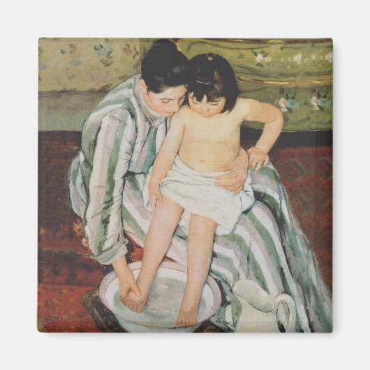 Mary Cassatt Child's Bath Painting Magneet (Voorkant)