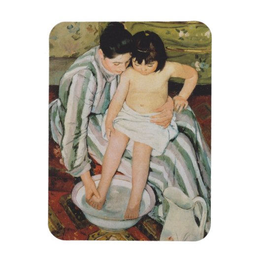 Mary Cassatt Child's Bath Painting Magneet (Verticaal)