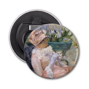 Mary Cassatt - De beker van Tea Button Flesopener