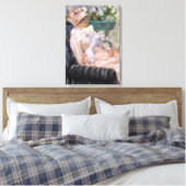 Mary Cassatt - De beker van Tea Canvas Afdruk (Insitu (Slaapkamer))