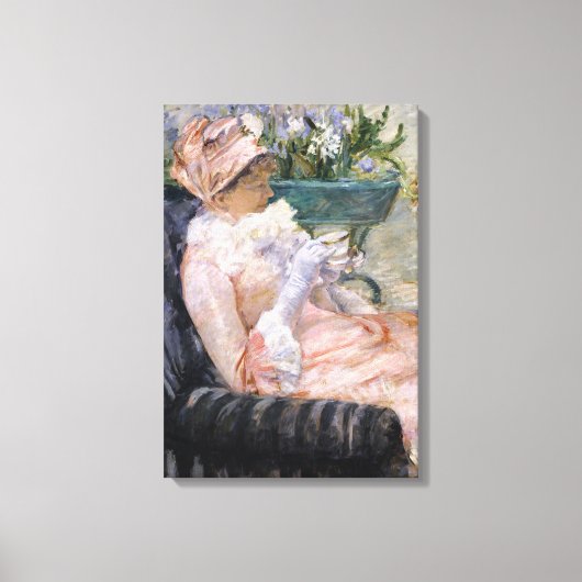 Mary Cassatt - De beker van Tea Canvas Afdruk (Voorkant)