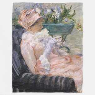 Mary Cassatt - De beker van Tea Fleece Deken