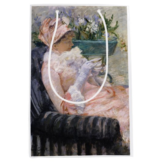 Mary Cassatt - De beker van Tea Medium Cadeauzakje (Voorkant)