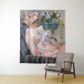 Mary Cassatt - De beker van Tea Wandkleed (In situ)