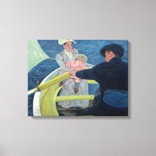 Mary Cassatt - De Boating Party Canvas Afdruk