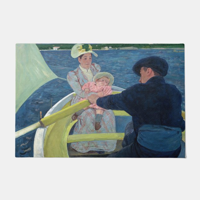 Mary Cassatt - De Boating Party Deurmat (Voorkant)