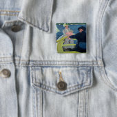 Mary Cassatt - De Boating Party Vierkante Button 5,1 Cm (In situ)