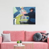 Mary Cassatt - De bootreis Canvas Afdruk (Insitu (Woonkamer))