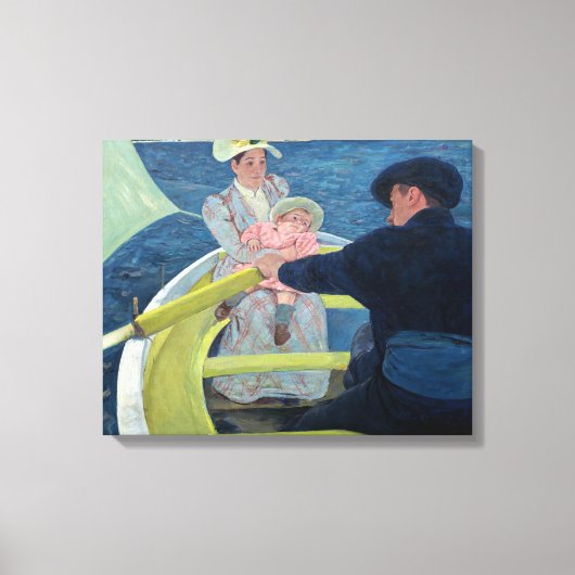 Mary Cassatt - De bootreis Canvas Afdruk (Voorkant)
