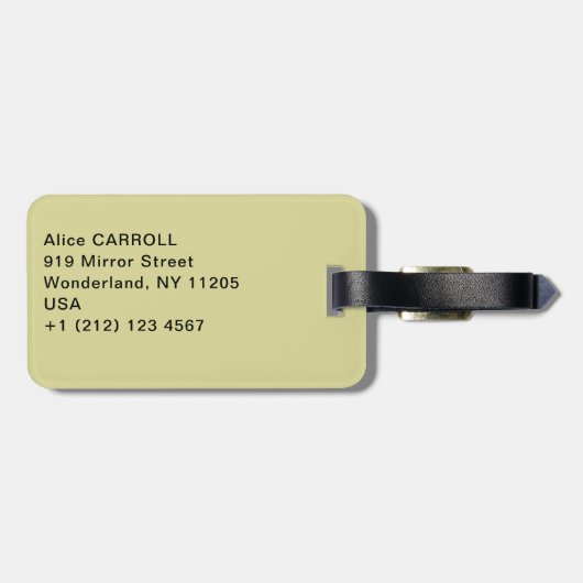 Mary Cassatt - De Loge Bagagelabel (Achterkant horizontaal)